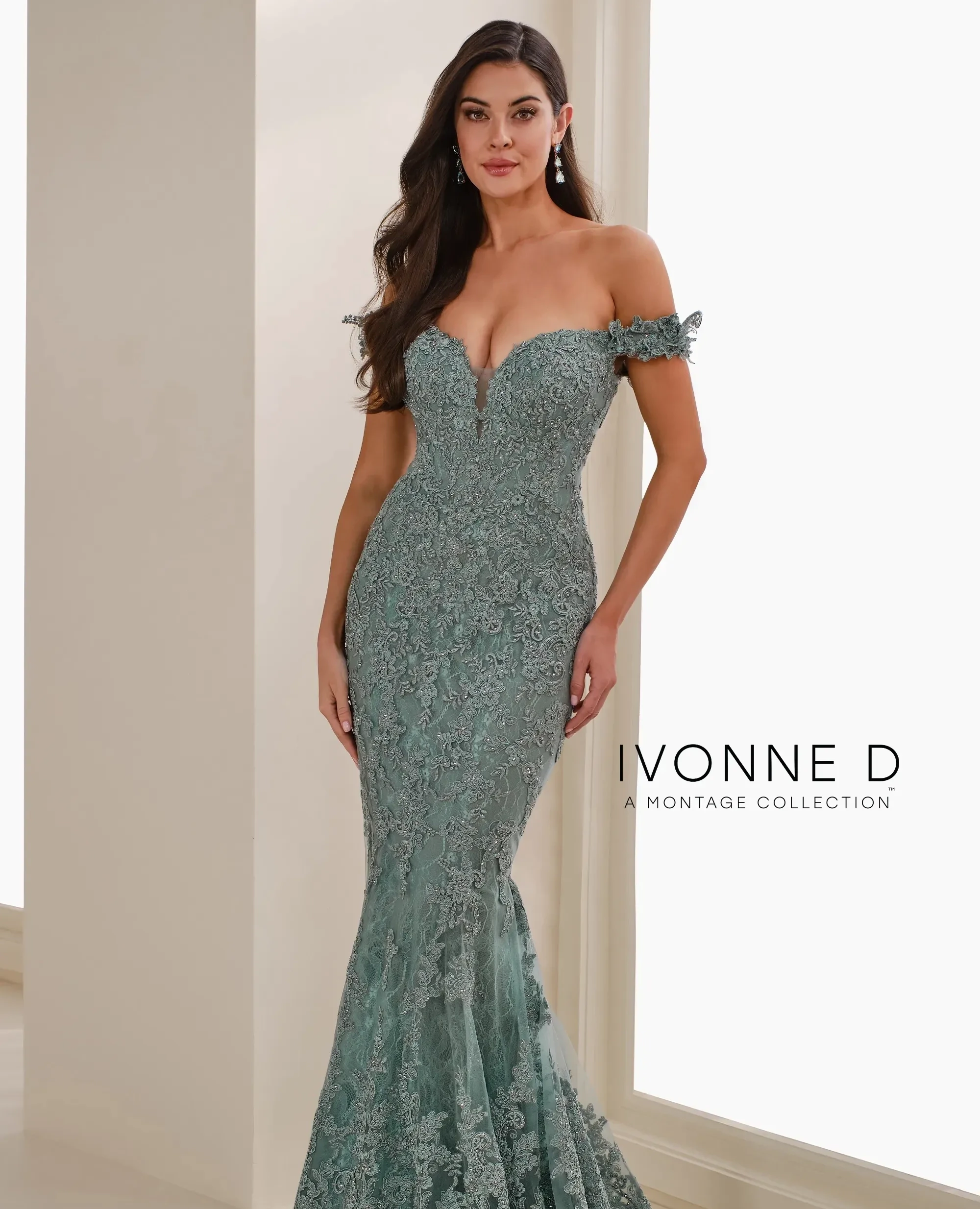 Model wearing a mothers dress