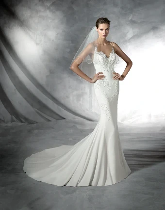 Pronovias Style #Plisa #0 Ivory thumbnail