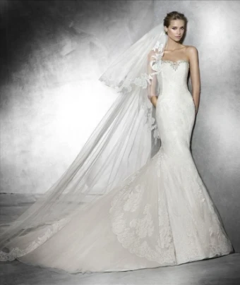 Pronovias Style #Pruda #0 Ivory thumbnail