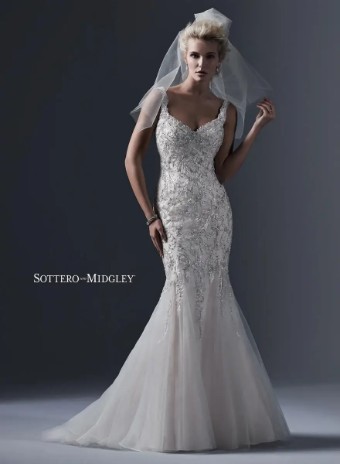 Maggie Sottero Style #5SB628 #0 Champagne/Pewter thumbnail