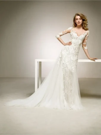 Pronovias Style #Dalina #0 Off White/Crystal thumbnail