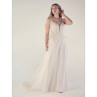 Rebecca Ingram Style #22RS984 #3 Ivory/Misty Mauve/Pewter thumbnail