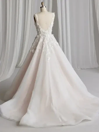 Rebecca Ingram Style #23RK676A01 #2 Ivory/Blush thumbnail