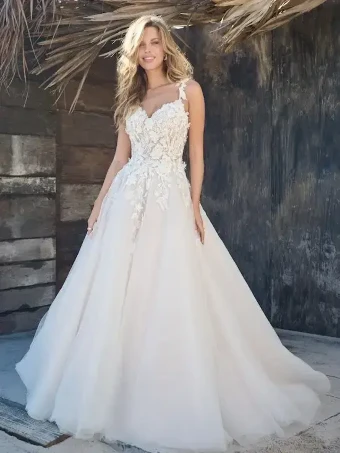 Rebecca Ingram Style #23RK676A01 #1 Ivory/Blush thumbnail