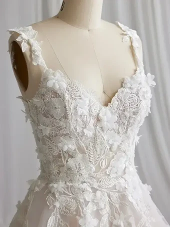 Rebecca Ingram Style #23RK676A01 #4 Ivory/Blush thumbnail
