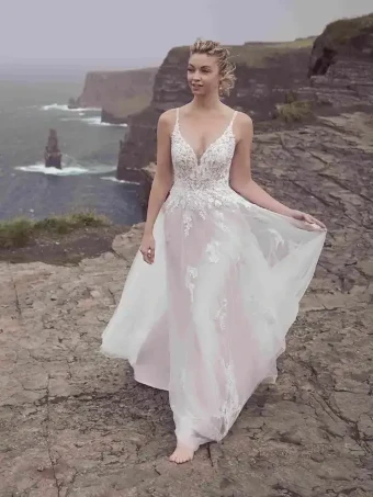 Rebecca Ingram Style #23RT080A01 #1 Ivory/Misty Mauve thumbnail