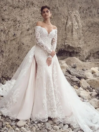 Sottero and Midgley Style #23st104A01 #0 Ivory/Blush thumbnail