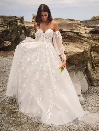Sottero and Midgley Style #24SS222A01 #0 Ivory All ivory thumbnail