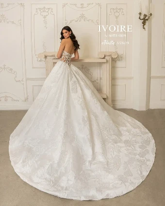 Ivoire by Kitty Chen Style #ABELLA-Q #1 Diamond White/Tan thumbnail