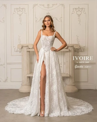 Ivoire by Kitty Chen Style #GINETTA #0 Ivory/Pink Champagne thumbnail